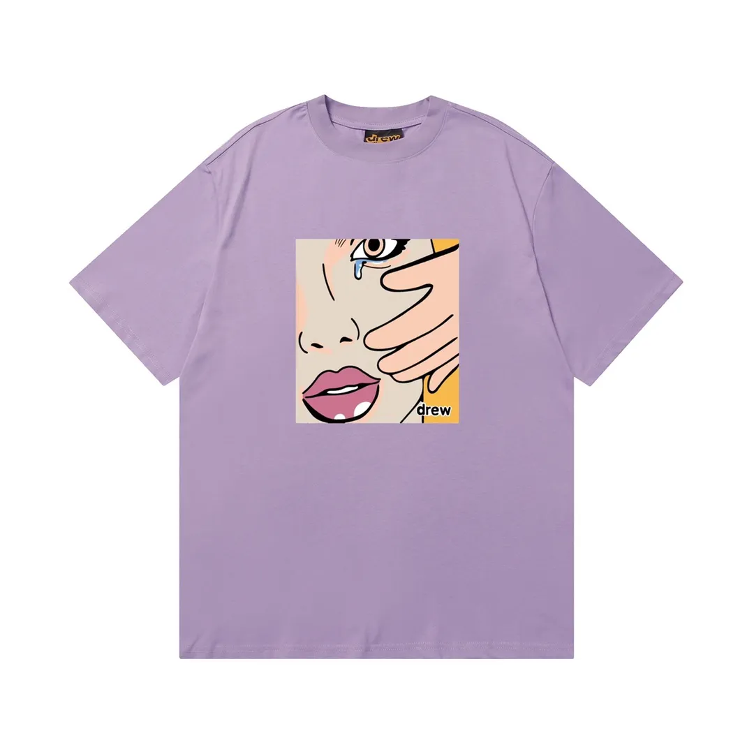 D 048 9 2023SS Same Style drew T g , ！ Quality！！ ， Quality！！ ， ！！ ， ， ， ， ， 。 Sizes：S M L XL ：Black White Royal Blue Red Brown White Orange